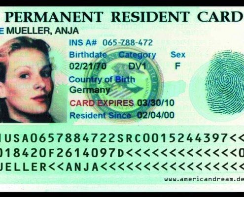 کارت اقامت دایمی در آمریکا